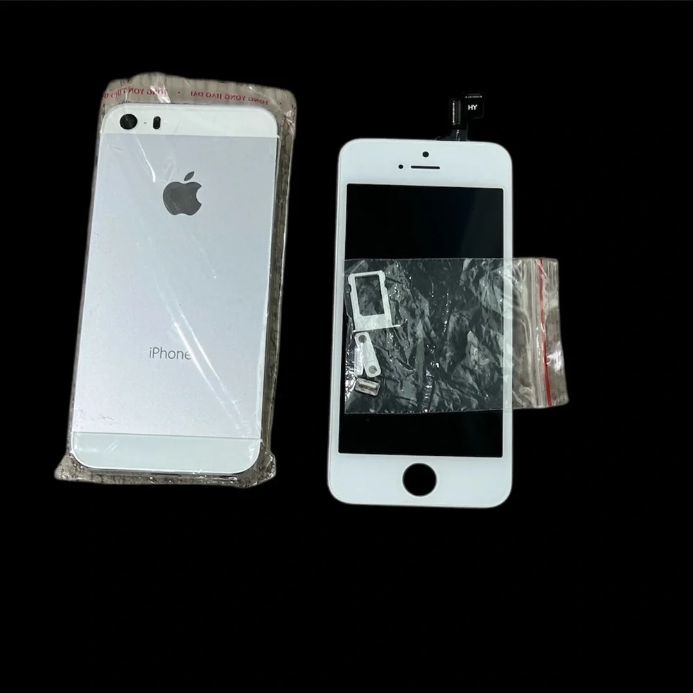 iPhone 5s /5SE Fisrt Gen White Screen Replacement + Silver Back Housing